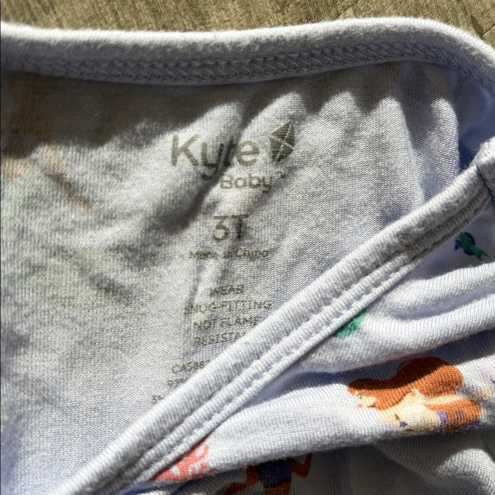 Kyte BABY mermaid bamboo Pajama Set 3T - Picture 6 of 7